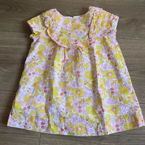 Jacadi baby girl dress 12m liberty fabric